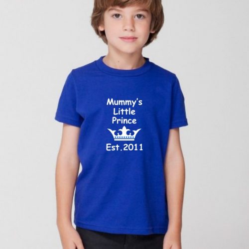 mummy's little prince t-shirt